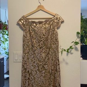 Tadashi Shoji sequined long dress